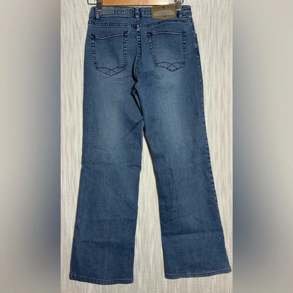 Christopher Blue Flare Jeans in Classic Denim - Picture 2 of 4